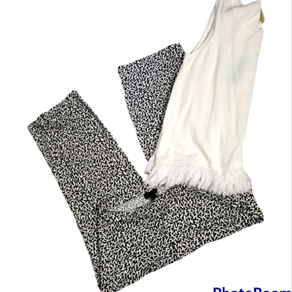 J. Jill Pure Wherever Collection Full Leg Crop Rayon Stretch Knit abstracGUC XS - Picture 1 of 5